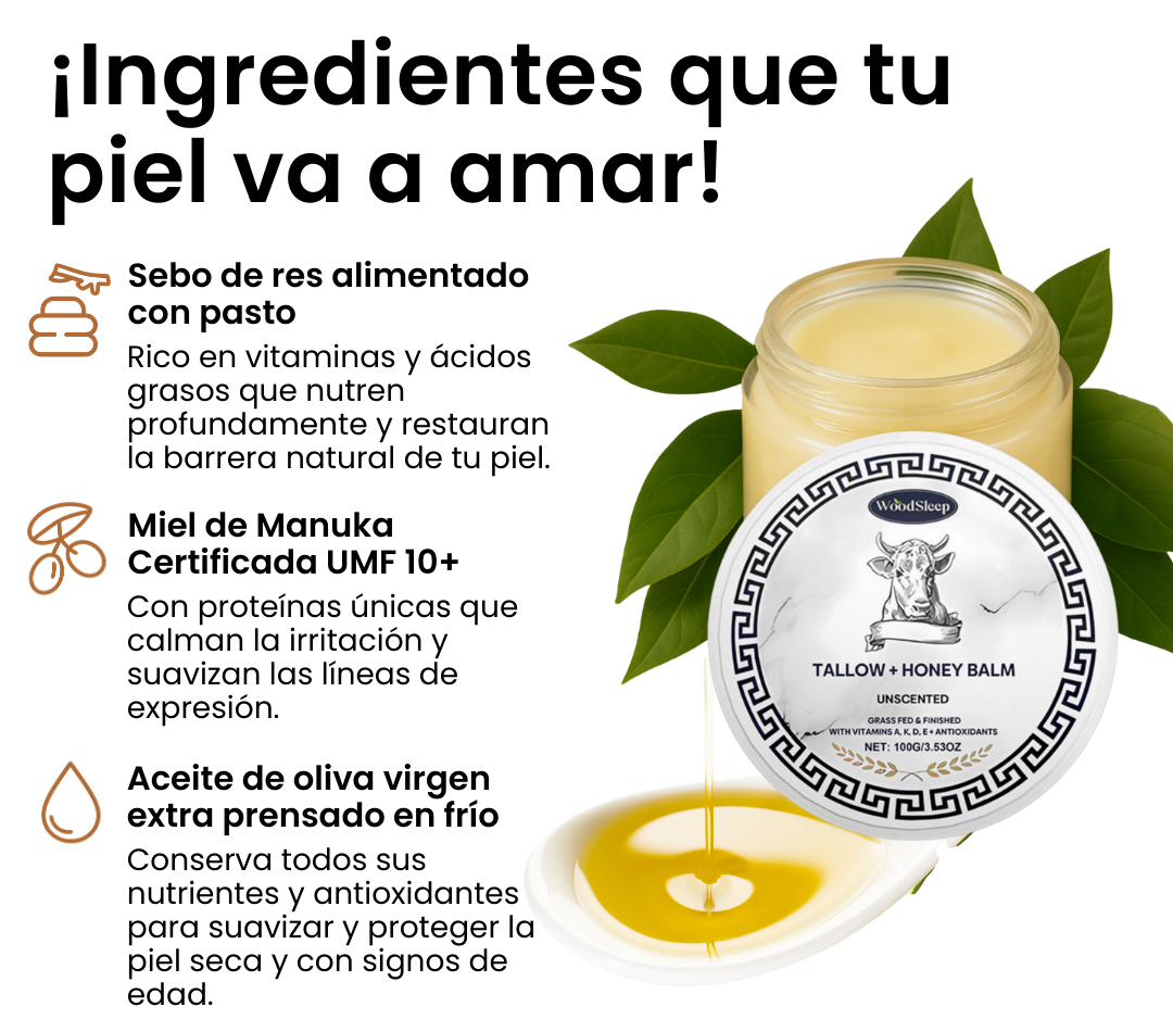 Bálsamo nutritivo de sebo y miel